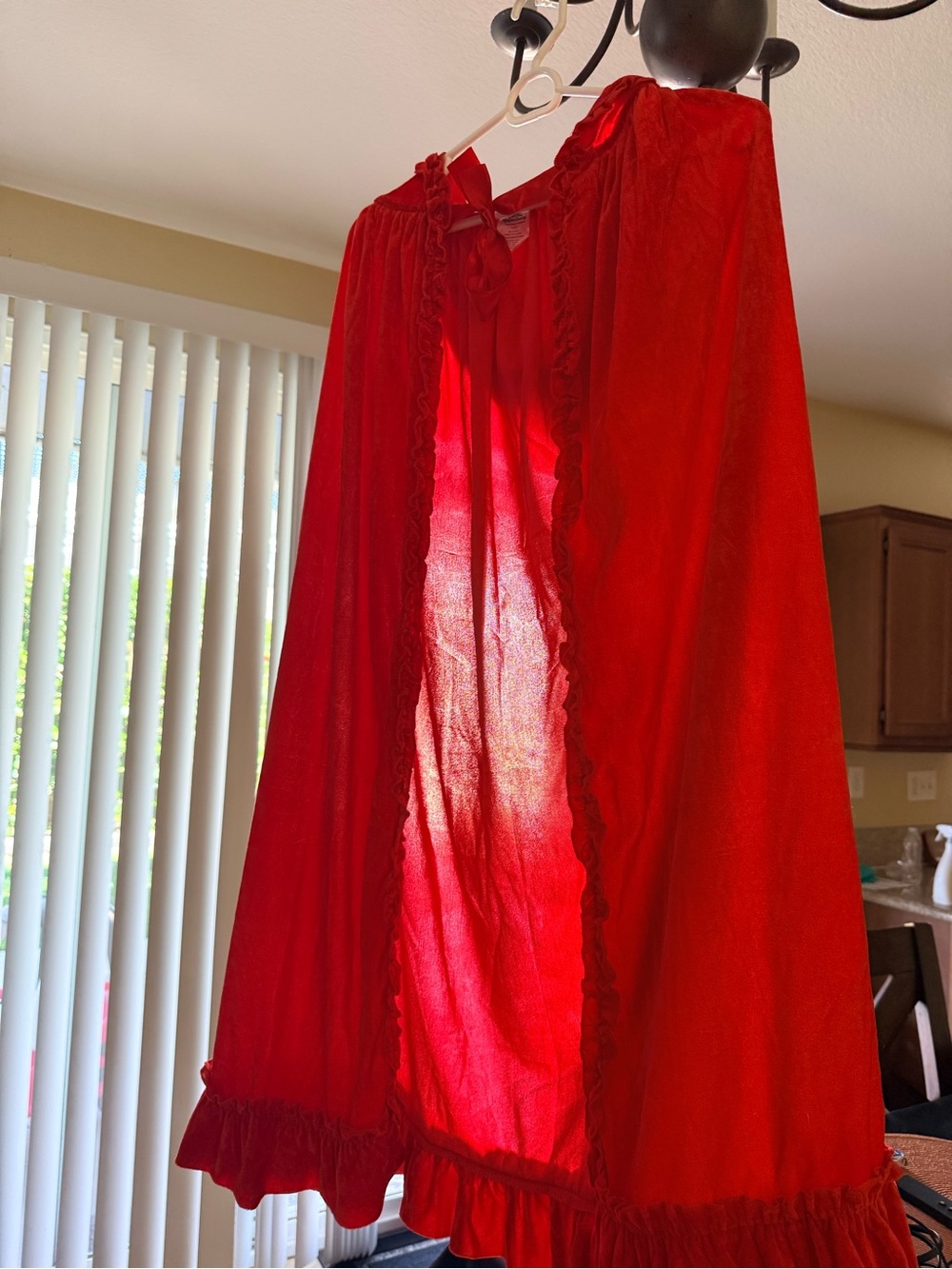 Red Decorative Cape Curtain - Home Accents